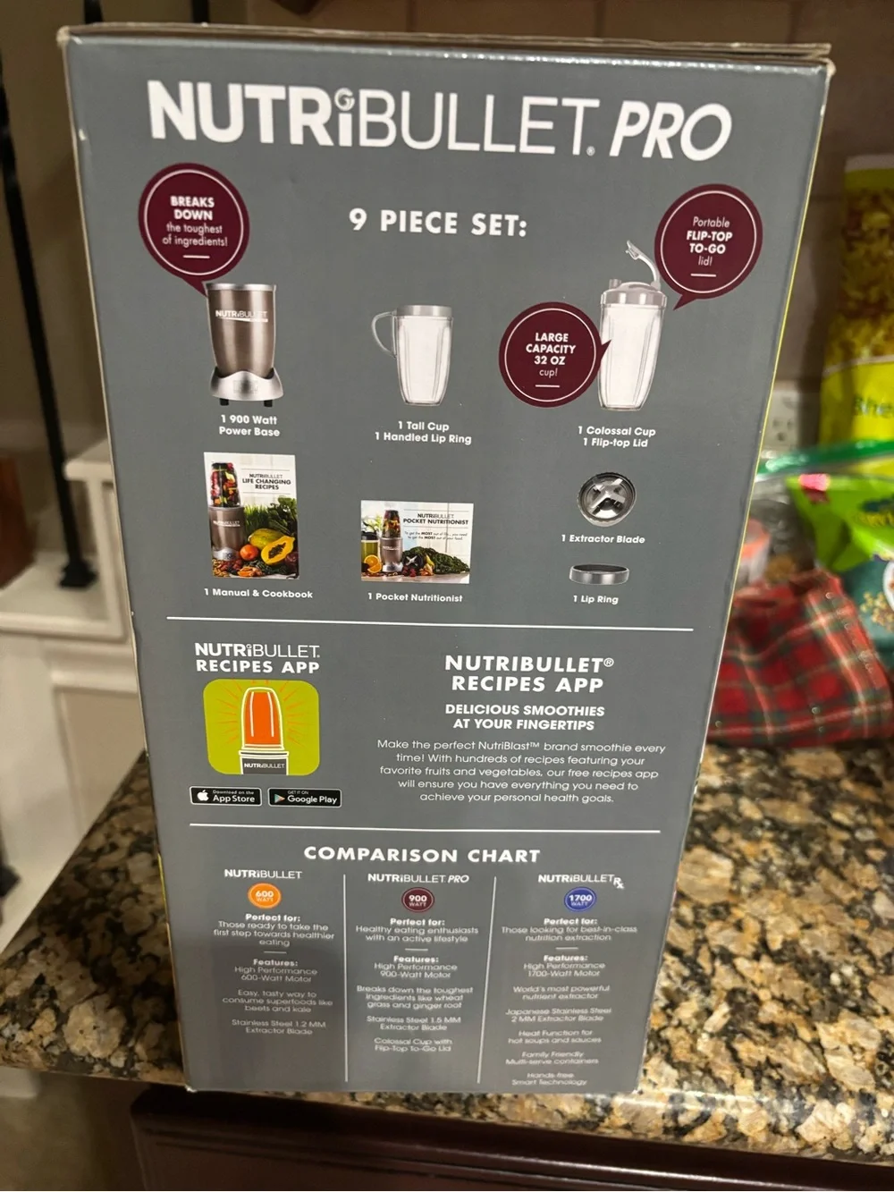 NIB Nutribullet Pro 900W Blender - Metallic Bronze